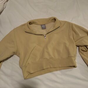 TNA sweatshirt yellow cropped